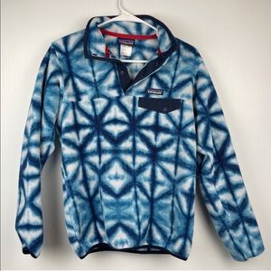 Patagonia Women’s Synchilla Blue Tie Dye Pullover